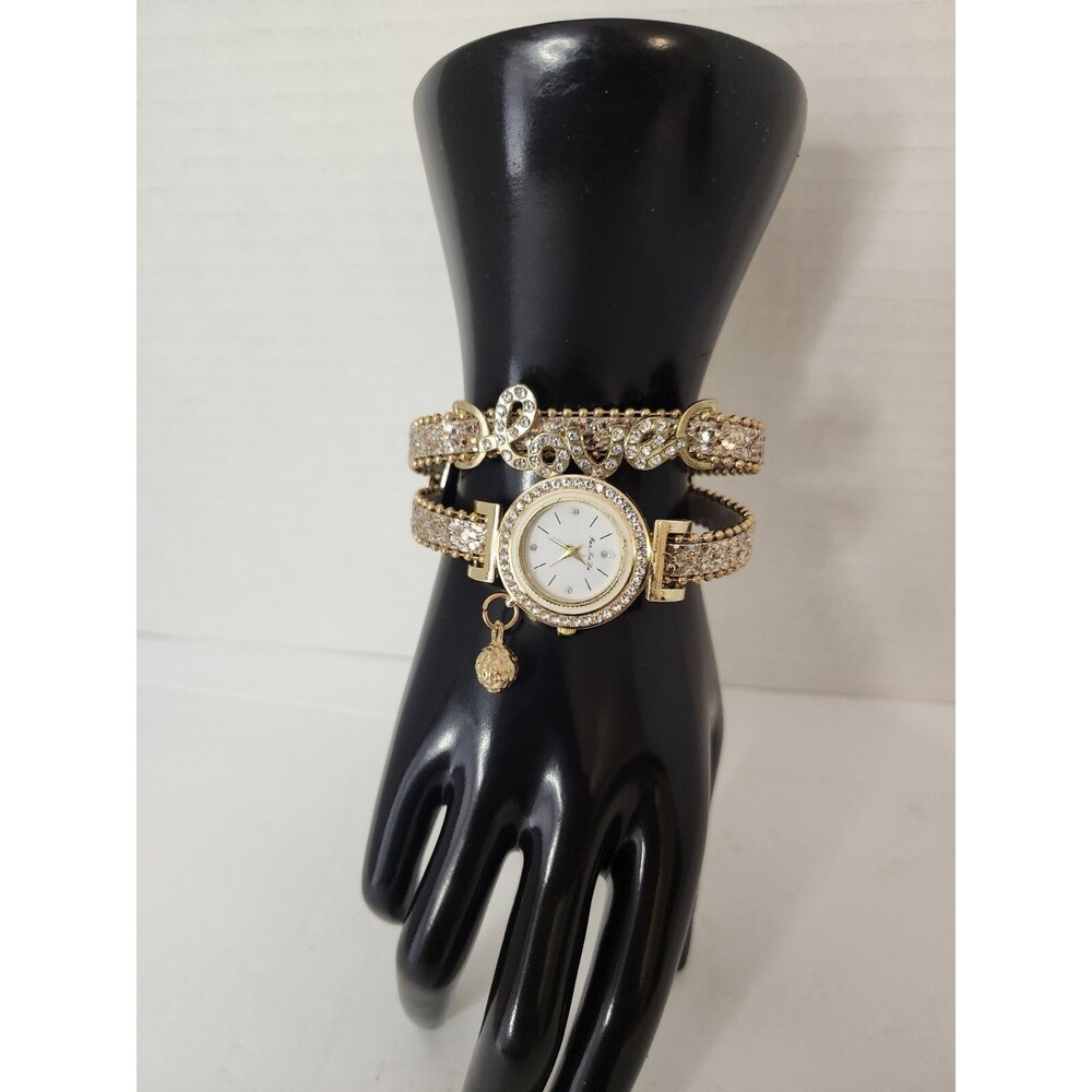 Watch With Built In Love Bracelet Womans
